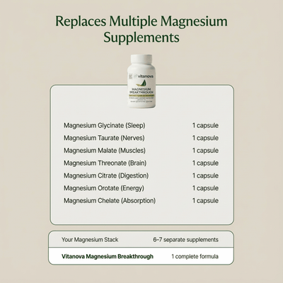 Magnesium Breakthrough 7-In-1 Complex - (500mg Elemental)