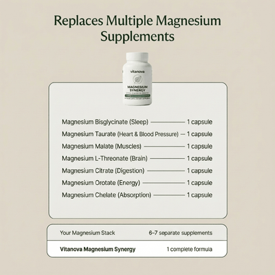 Magnesium Synergy 7-In-1 Complex - (500mg Elemental)