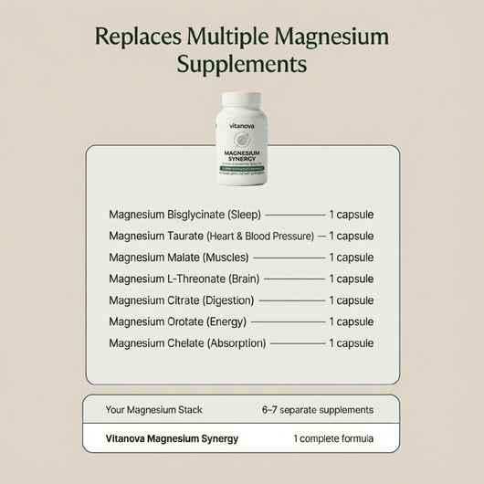 Magnesium Synergy 7-In-1 Complex - (500mg Elemental)