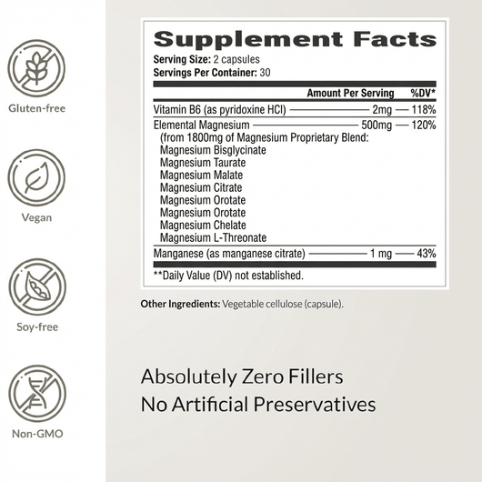 Magnesium Synergy 7-In-1 Complex - (500mg Elemental)